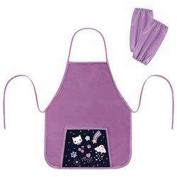 Фартук с нарукавниками для уроков труда ПИФАГОР, 1 карман, 46х54 см, "Leapfrog", 273623 - фото 15081204