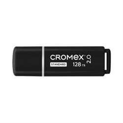 Флеш-диск 128 GB, CROMEX (КРОМЕКС) Standard USB 2.0, черный, 514161 - фото 15083452