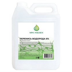 Средство дезинфицирующее перекись водорода 6%, 5 л, ЛЮИР - фото 15083983