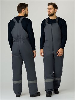 Полукомбинезон зимний Экспертный-Люкс (тк.Смесовая,210), т.серый - фото 15084617