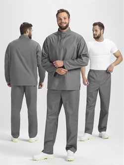 Костюм мужской ХАССП-Стандарт NEW (тк.Смесовая,160), серый - фото 15084631