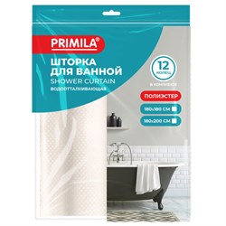 Шторка для ванной ПОЛИЭСТЕР, 180х180 см, кольца в комплекте, ЗОЛОТОЙ БРИЛЛИАНТ, PRIMILA (ПРИМИЛА), 700089 - фото 15093992