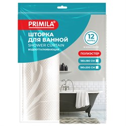 Шторка для ванной ПОЛИЭСТЕР, 180х180 см, кольца в комплекте, КОРИЧНЕВЫЙ БРИЛЛИАНТ, PRIMILA (ПРИМИЛА), 700091 - фото 15093994