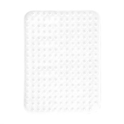 Коврик для ванны противоскользящий 70х38 см, "Полусферы", прозрачный, ПВХ, присоски, PRIMILA (ПРИМИЛА), 700382 - фото 15094030