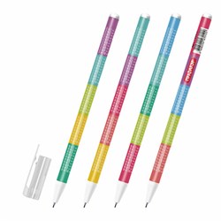 Ручка стираемая гелевая ПИФАГОР "ТАБЛИЦА УМНОЖЕНИЯ", СИНЯЯ, корпус ассорти, игольчатый наконечник 0,5 мм, линия 0,35 мм, 144417 - фото 15095765