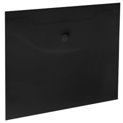 Папка-конверт с кнопкой прозрачная МАЛОГО ФОРМАТА, А5, BRAUBERG "UNIVERSAL", черная, 0,15 мм, 273067 - фото 15104341