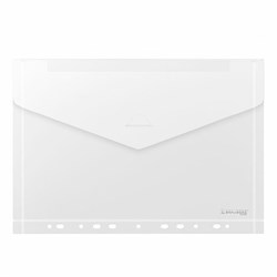 Папка-конверт с перфорацией А4, BRAUBERG "UNIVERSAL", КОМПЛЕКТ 10 шт., прозрачная, 0,15 мм, 273078 - фото 15104349