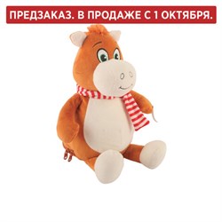 Подарок новогодний ВЕСЕЛЬЧАК В ШАРФЕ "Мягкая игрушка-символ 2026 года", НАБОР конфет 600 г, WELDAY (ВЭЛДЭЙ) - фото 15106194