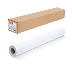Бумага широкоформатная рулон для плоттера, 914 мм х 30 м х втулка 50,8 мм, 160 г/м2, белизна CIE 146%, BRAUBERG, 110624 - фото 15109220