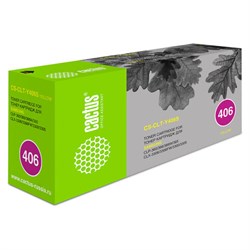 Картридж лазерный CACTUS (CS-CLT-Y406S) для SAMSUNG CLP-365/365W, желтый, ресурс 1000 стр. - фото 15109635