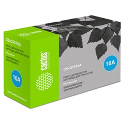 Картридж лазерный CACTUS (CS-Q7516A) для HP LaserJet 5200, ресурс 12000 стр. - фото 15109682
