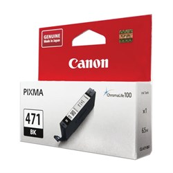 Картридж струйный CANON (CLI-471BK) PIXMA MG5740/MG6840/MG7740, черный, оригинальный, ресурс 1105 стр., 0400C001 - фото 15109736