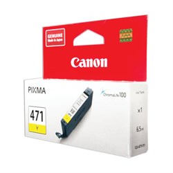 Картридж струйный CANON (CLI-471Y) PIXMA MG5740/MG6840/MG7740, желтый, оригинальный, ресурс, 323 стр., 0403C001 - фото 15109738