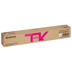 Тонер-картридж KYOCERA (TK-8115M) M8124cidn/M8130cidn, пурпурный, ресурс 6000 стр., оригинальный, 1T02P3BNL0 - фото 15110001