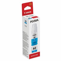 Чернила CANON (GI-40C) для СНПЧ Pixma G5040/G6040, голубые, ресурс 7700 страниц, оригинальные, 3400C001 - фото 15110205