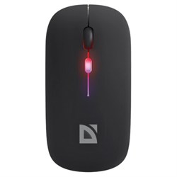 Мышь беспроводная DEFENDER Coda MB-261, 2.4 ГГц+BT, радужная, 3 кнопки + 1 колесо, 300 мАч, черная, 52261 - фото 15115996