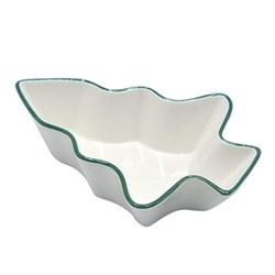 Тарелка сервировочная новогодняя 16х11,8х4 см,"Елочка", каменная керамика, ЗОЛОТАЯ СКАЗКА, 592547 - фото 15119242