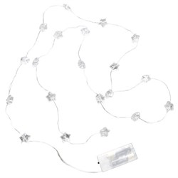 Электрогирлянда-нить комнатная "Звезды", 2 м, 20 LED, мультицветная, батарейки, ЗОЛОТАЯ СКАЗКА, 592477 - фото 15127793