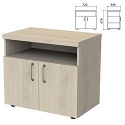 Тумба для оргтехники "Приоритет", 722х446х676 мм, 2 двери, полка, кронберг, К-928, К-928 кронберг - фото 15128254