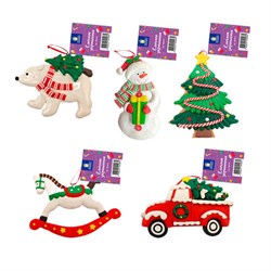 Украшение елочное (1 шт.) "Xmas Toys" 11х9,5 см, полимерная глина, ассорти 5 дизайнов, ЗОЛОТАЯ СКАЗКА, 592412 - фото 15131683