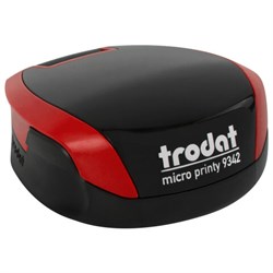 Оснастка для печатей КАРМАННАЯ, D=42 мм, синий, TRODAT 9342 MICRO P4, корпус красный, подушка, 163189 - фото 15140101
