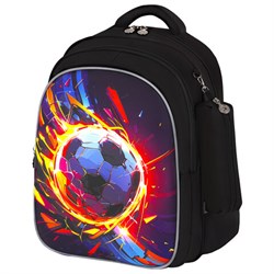 Рюкзак BRAUBERG KIDS MIND с пеналом в комплекте, 2 отделения, "Football", 40х28х18 см, 273178 - фото 15140121