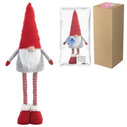 Украшение новогоднее интерьерное 70 см "Гном Ворчун", телескопические ножки, полиэстер, ЗОЛОТАЯ СКАЗКА, 592522 - фото 15140280