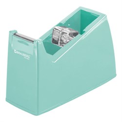 Диспенсер для клейкой ленты шириной до 26 мм, МЯТНЫЙ (лента в подарок!), утяжеленный большой, BRAUBERG, 701461 - фото 15140326