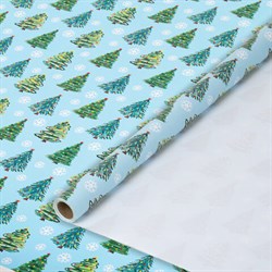 Бумага упаковочная мелованная BIG SIZE новогодняя "Волшебство", 0,7х10 м, ЗОЛОТАЯ СКАЗКА, 592197 - фото 15154026