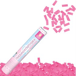 Хлопушка пневматическая 30 см "Мальчик или девочка", бумага, розовый цвет, ЗОЛОТАЯ СКАЗКА, 592456 - фото 15154028