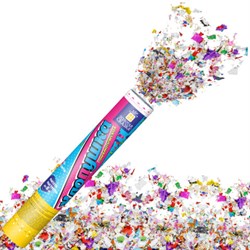 Хлопушка пневматическая 30 см "Party Mix", фольга, конфетти, ассорти, ЗОЛОТАЯ СКАЗКА, 592465 - фото 15154036
