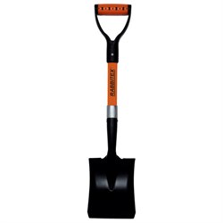 Лопата для авто и туризма, совковая 16х20 см, ОБЩАЯ ДЛИНА 70 см, черенок стекловолокно, V-ручка, RABBITEX (РАББИТЕКС) "FIBERGLASS", 700485 - фото 15163561