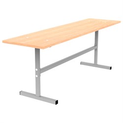 Скамья на 2 места "ССТ 1200", 1200х300х420 мм, каркас металл, сиденье ЛДСП бук - фото 15168367