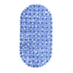 Коврик для ванны противоскользящий 64х36 см "Ручей", овальный, голубой, ПВХ, присоски, PRIMILA (ПРИМИЛА), 700390 - фото 15168394