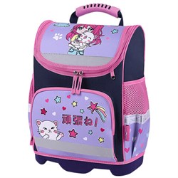 Ранец ЮНЛАНДИЯ WISE, 1 отделение, 3 кармана, устойчивое дно, "Anime hugs", 37x29х15 см, 272074 - фото 15169954