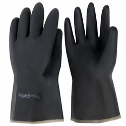 Перчатки резиновые технические кислотощелочестойкие КЩС Тип-1, К20/Щ20, размер 1 (средний), АЗРИ - фото 15170051