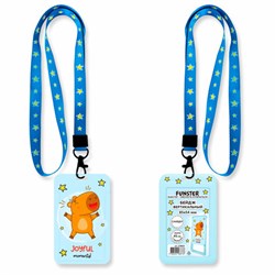 Бейдж вертикальный с 3D-печатью "Капибара" (85х54 мм), лента 45 см, СЛАЙДЕР, FUNSTER (ФАНСТЕР), 238829 - фото 15175265