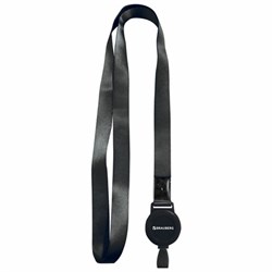 Держатель-рулетка для бейджей 70 см, с лентой 45 см, черный, BRAUBERG EXTRA, 238838 - фото 15175274