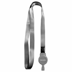 Держатель-рулетка для бейджей 70 см, с лентой 45 см, серый, BRAUBERG EXTRA, 238839 - фото 15175275