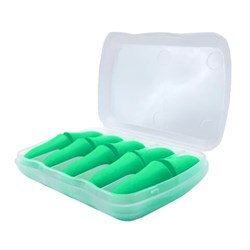 Беруши одноразовые пенополиуретановые без шнурка, КОМПЛЕКТ 5 пар в контейнере, SNR 43 дБ, RABBITEX (РАББИТЕКС), 671319 - фото 15177113