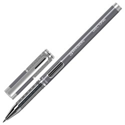 Ручка гелевая BRAUBERG "GEL ONE", ЧЕРНАЯ, стандартный узел 0,5 мм, линия письма 0,35 мм, 144037 - фото 15180491