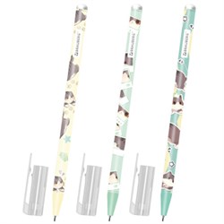 Ручка стираемая гелевая, кросс-серия "МИЛЫЕ КОТЫ", BRAUBERG, СИНЯЯ, корпус ассорти, игольчатый наконечник 0,5 мм, линия 0,35 мм, 144481 - фото 15180494