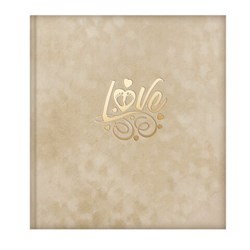 Фотоальбом-анкета детский 23х25 см, 32 листа, стикеры, открытка, конверт, бежевый бархат, BRAUBERG, 391421 - фото 15183750