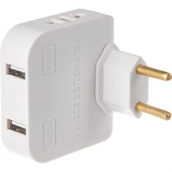 Сетевой электрический плоский тройник idealim 111 - фото 15191783