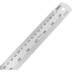Стальная линейка Deli dl8100y - фото 15200002