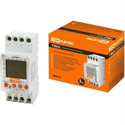 Таймер TDM ELECTRIC ТЭ822-2кан-1мин/7дн-44on/off-16А-DIN - фото 15217348