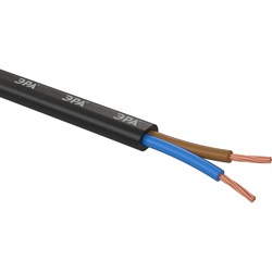 Провод ЭРА ШВВП 2x0,5 мм2 20м чрный - фото 15218076