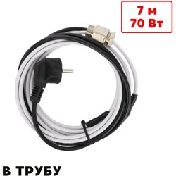 Саморегулирующийся греющий кабель в трубу ТеплоСофт SRF10/7м/в трубу - фото 15218194