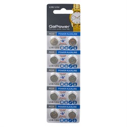 Батарейка GoPower G13/LR1154/LR44/357A/A76 - фото 15233251