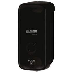 Дозатор для жидкого мыла LAIMA PROFESSIONAL PREMIUM BLACK, НАЛИВНОЙ, 0,5 л, черный, ABS-пластик, 609518 - фото 15234994